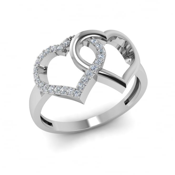 Heart Icon Diamond Ring