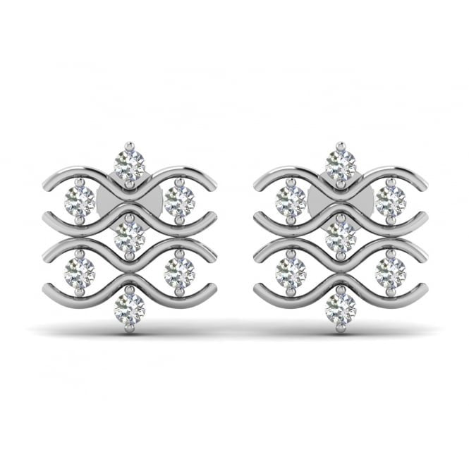 Freedom Wave Diamond Earrings