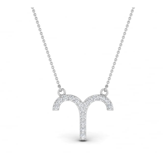 Zodiac Aries 18k Diamond Necklace