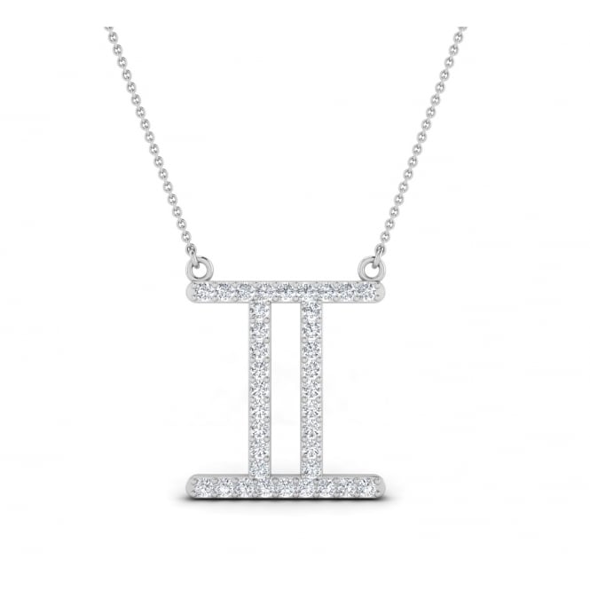 Zodiac Gemini 18k Diamond Necklace