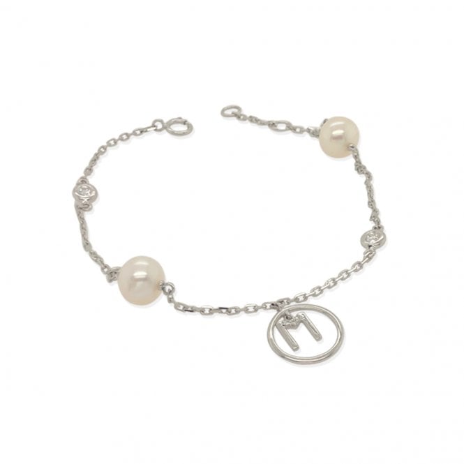 Cultured Pearl and Diamond Bracelet