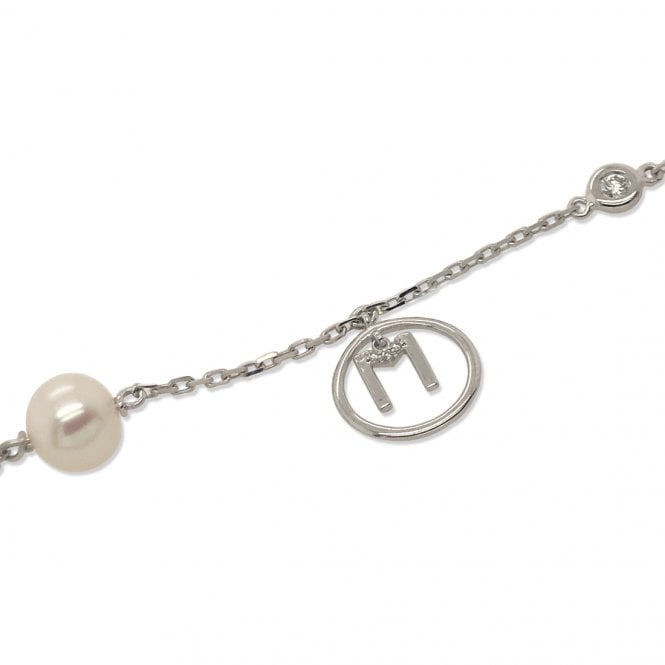 Cultured Pearl and Diamond Bracelet