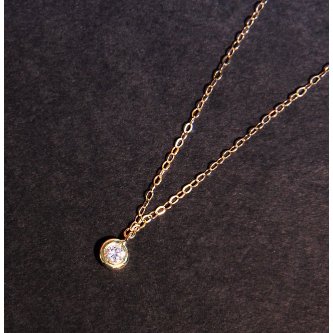 Single 0.10 cts Diamond Pendant 