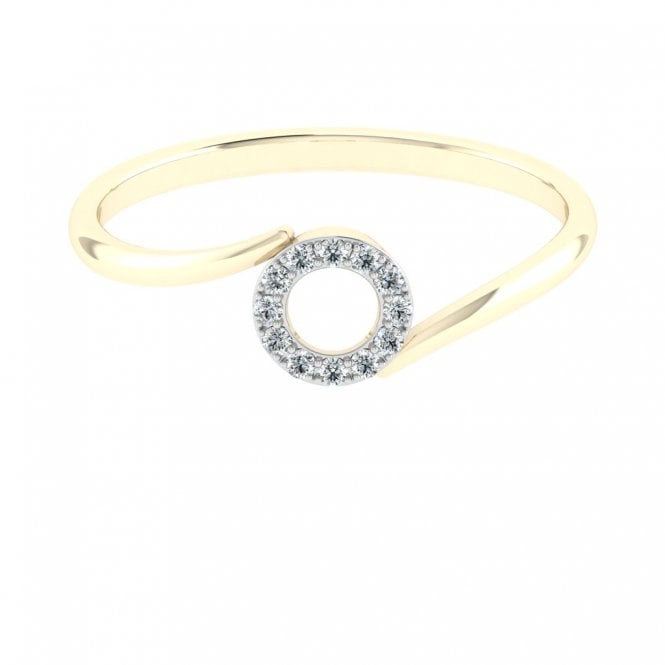 Donut Diamond Promise Ring