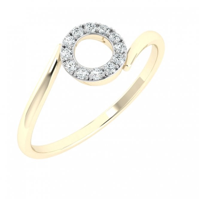 Donut Diamond Promise Ring