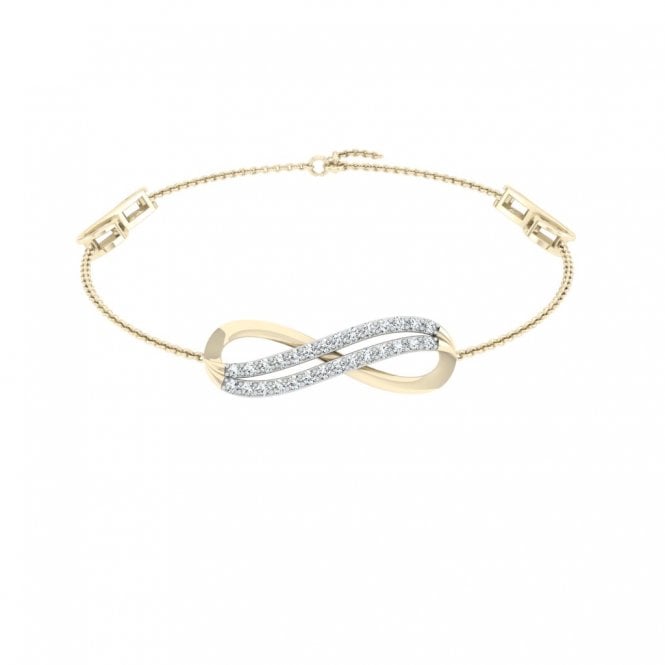 Infinity Charm Diamond Bracelet