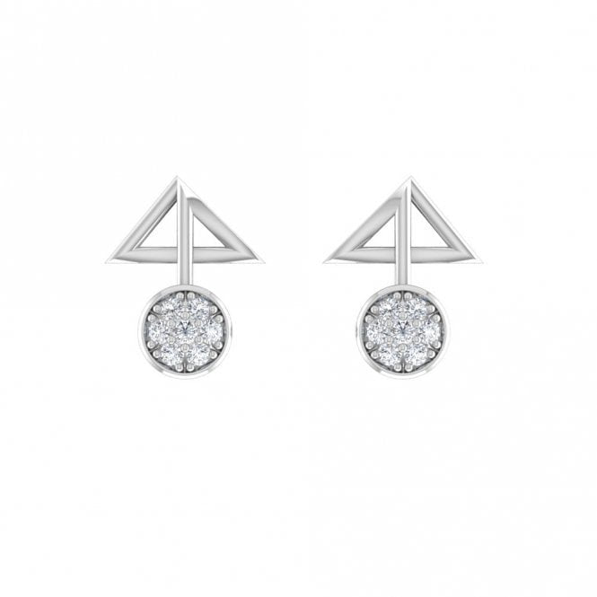 Enchanting Dainty Charm Diamond Earrings