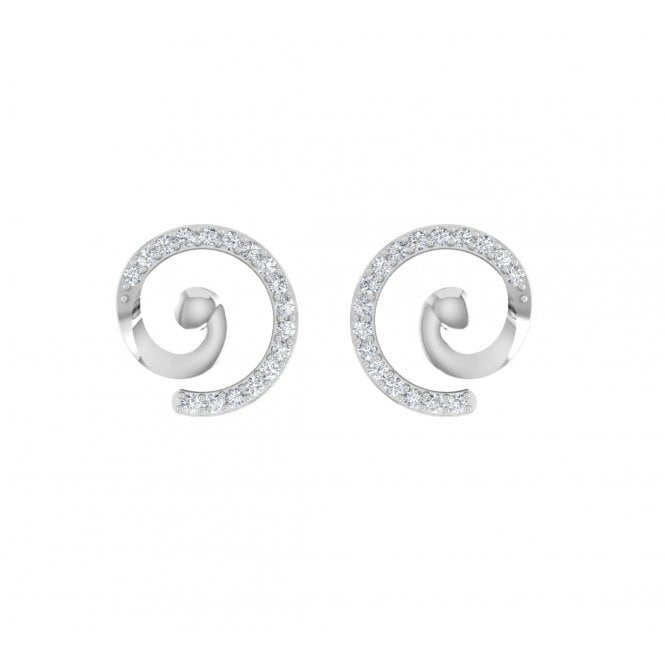 Dainty Sparkle Charm Diamond Earrings