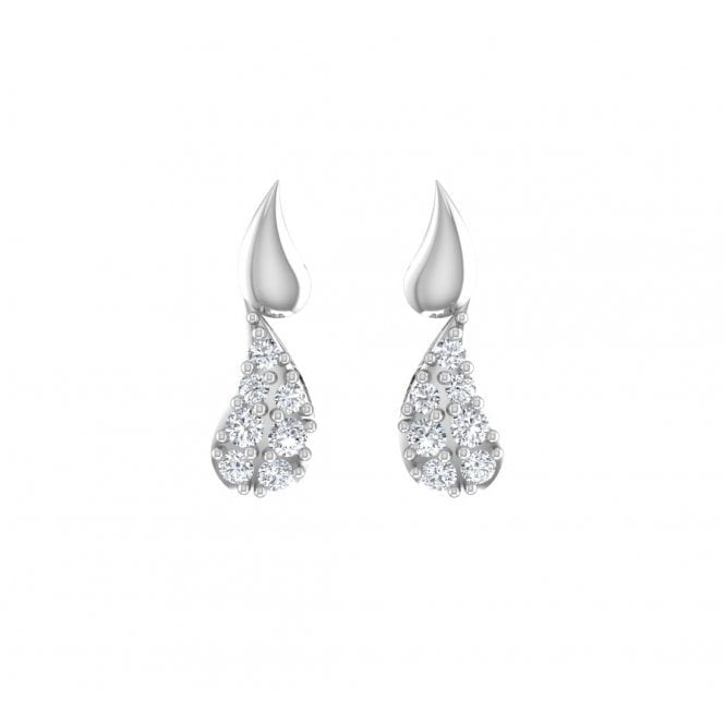 Dazzle Drop Charm Diamond Earrings