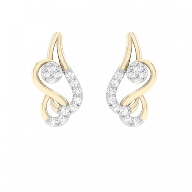 Art Deco Era Charm Diamond Earrings