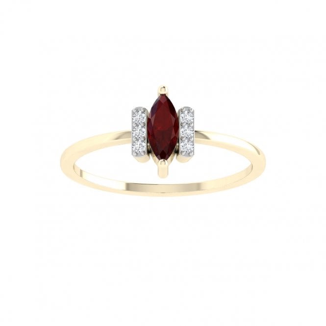 Chic Marquise Ruby Ring