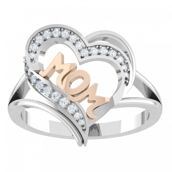 Two-Tone Mom Diamond Ring