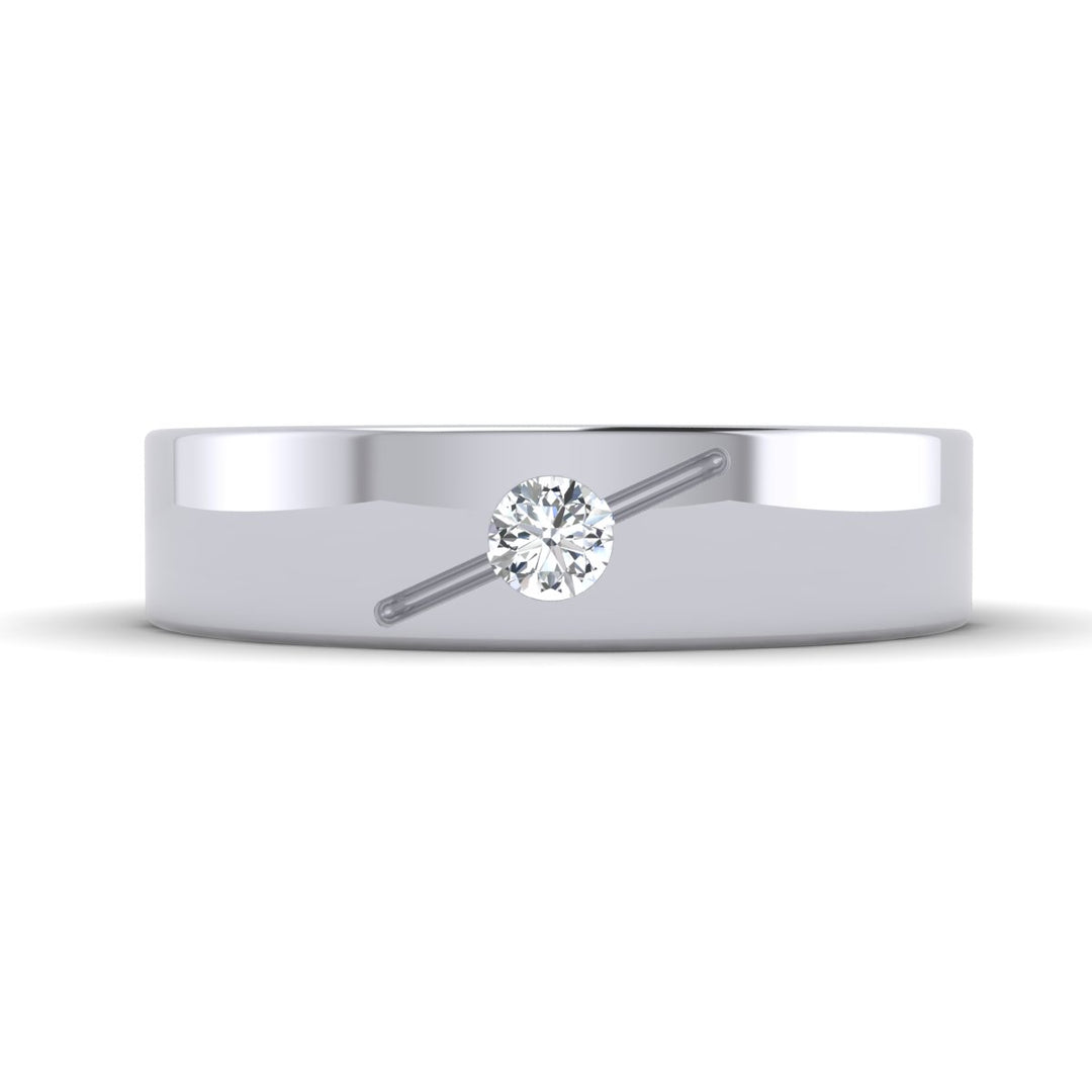 Diamond Wedding Band for Men