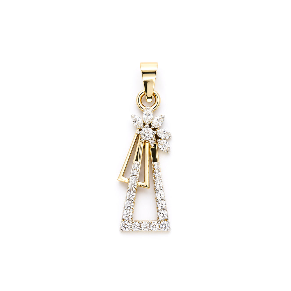 Diamond Daisy Pendant Charm