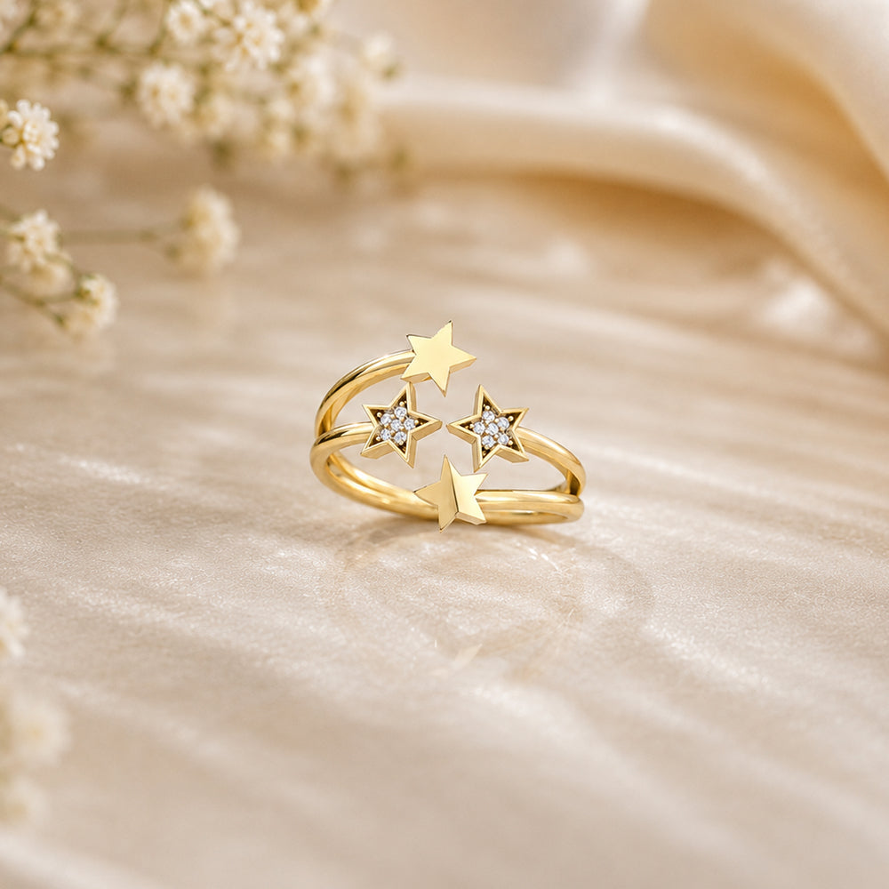 Star Open Wrap Ring