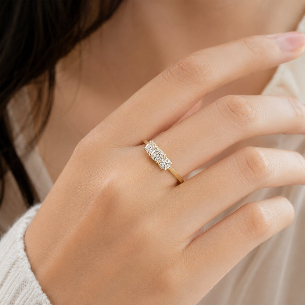 Three-Stone Diamond Ring