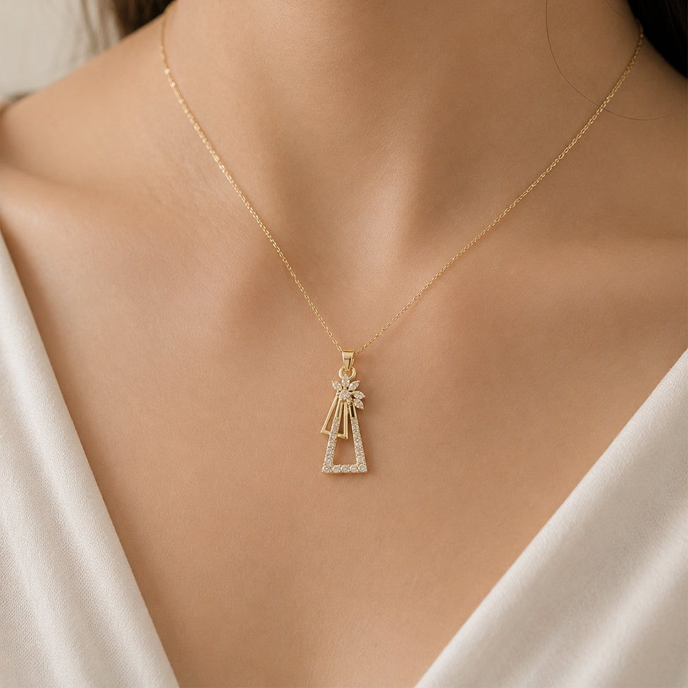 Diamond Daisy Pendant Charm