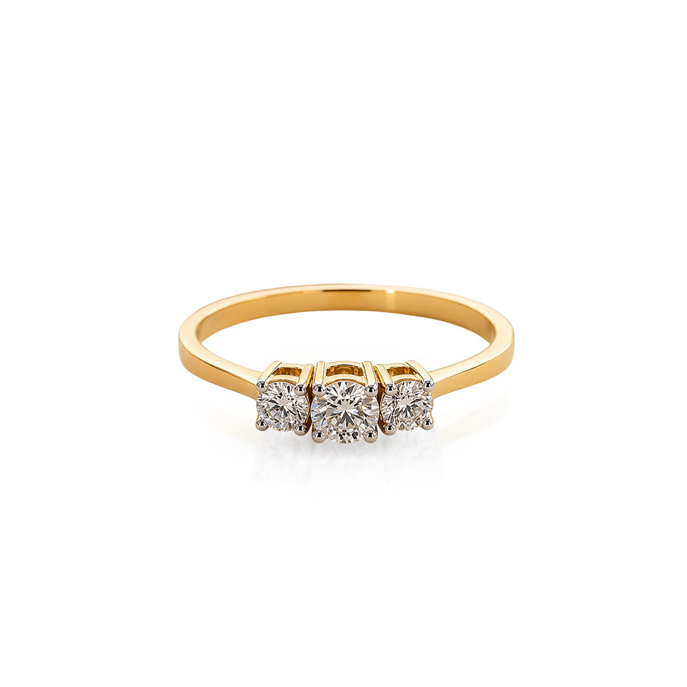 Three-Stone Diamond Ring