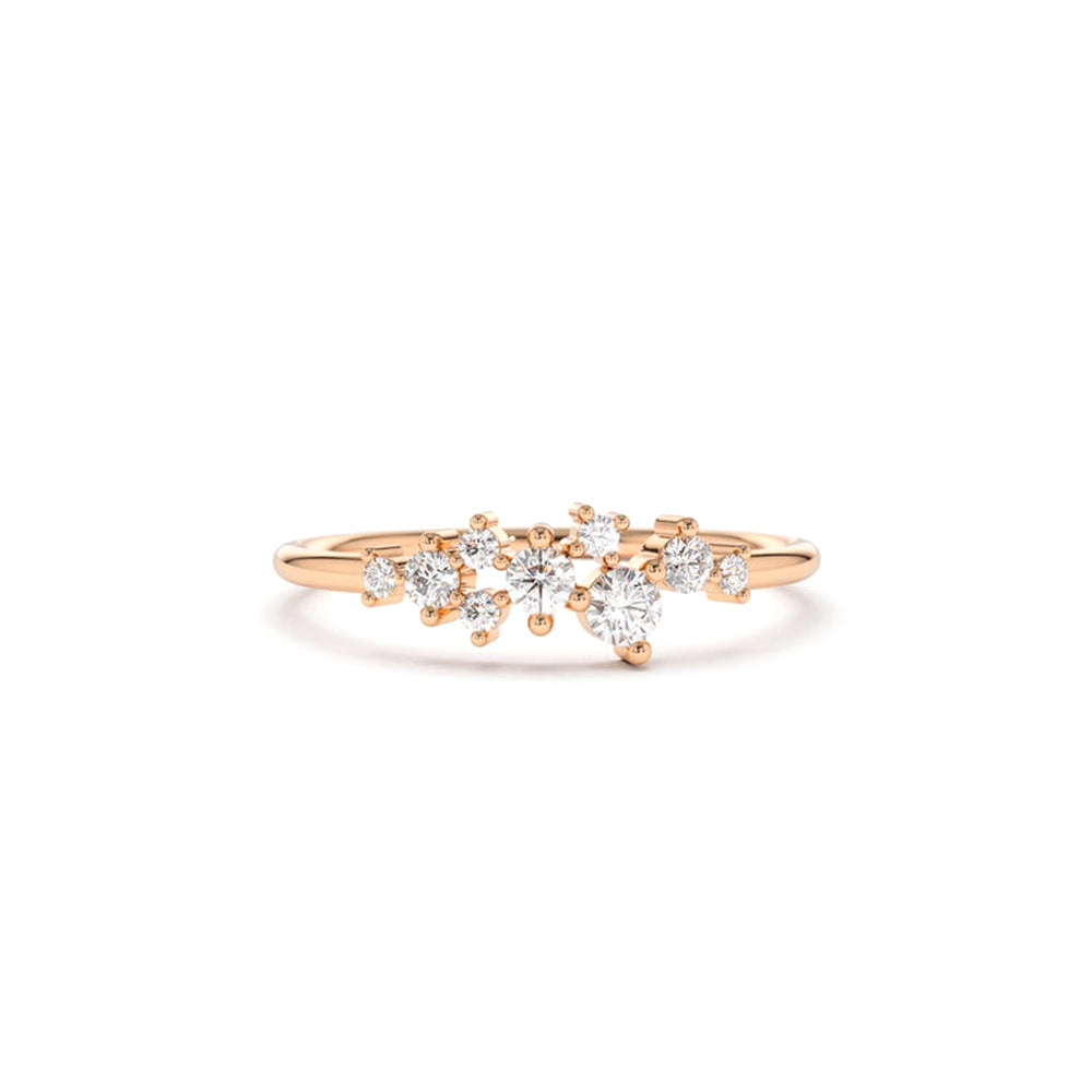 Diamond Cluster Ring