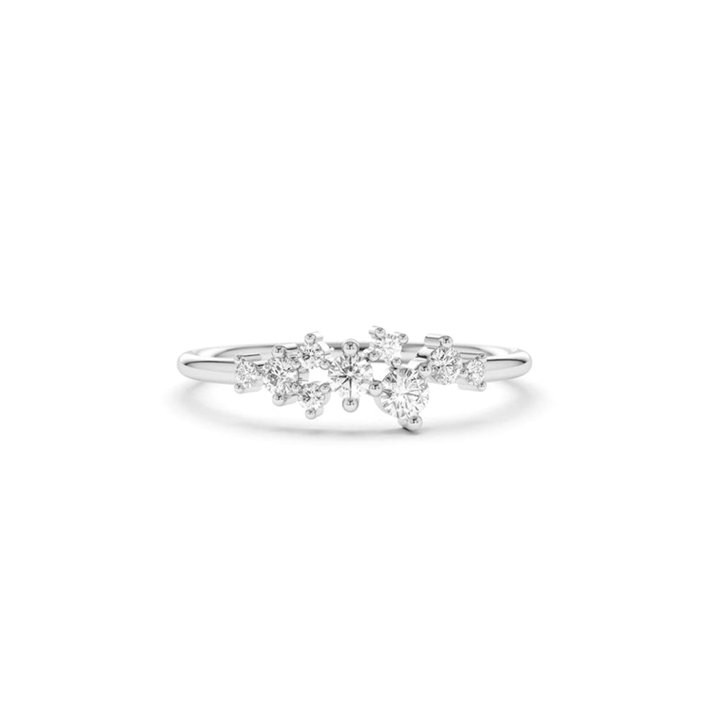 Diamond Cluster Ring