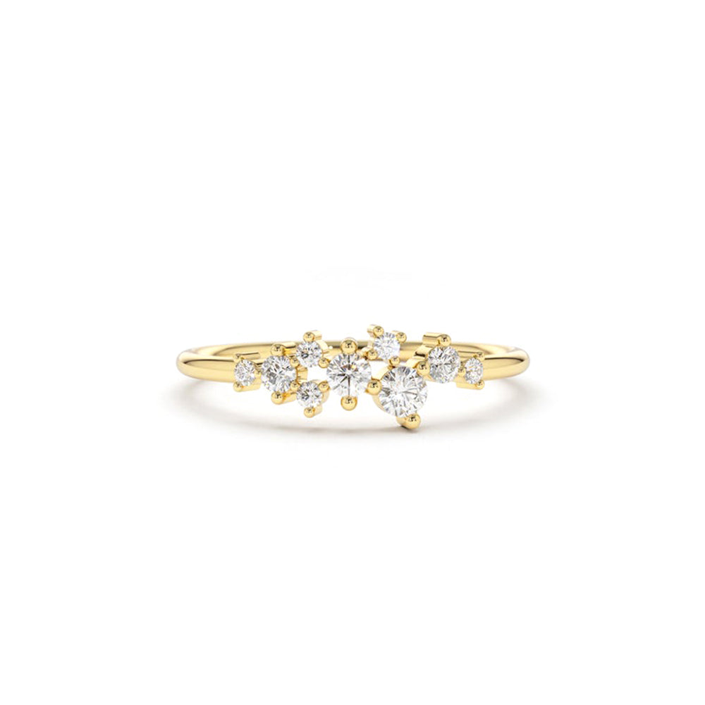 Diamond Cluster Ring