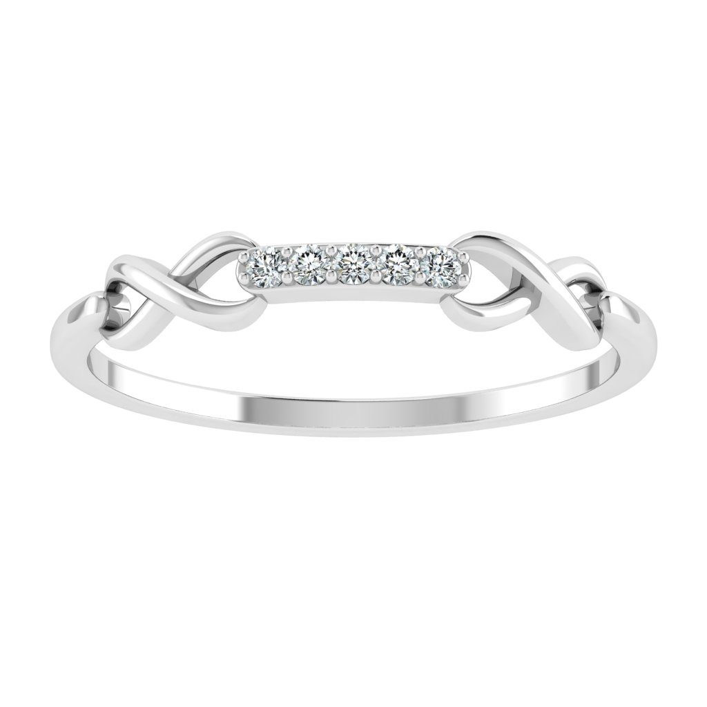 Infinity Bar Diamond Promise Ring