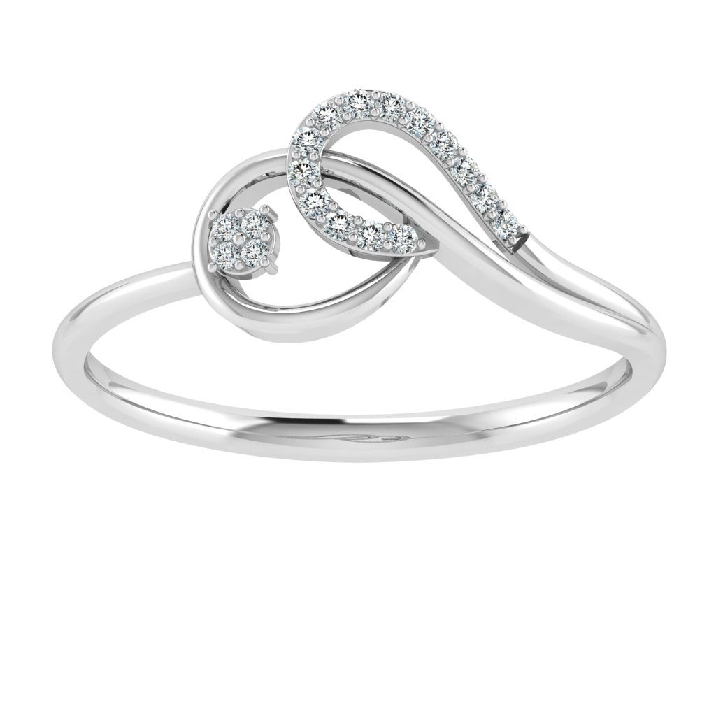 Delicate Raffle Gold Diamond Ring