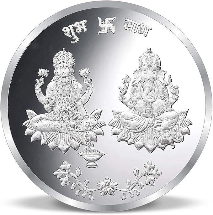 Silver Coin Laxmi & Ganesh 10grams