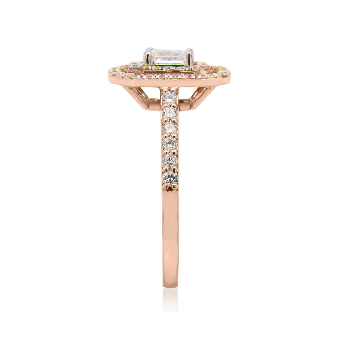 Art Deco Rose Gold Diamond Ring