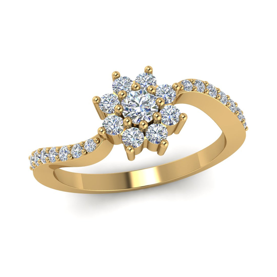 Celestial 18k Diamond Gold Ring