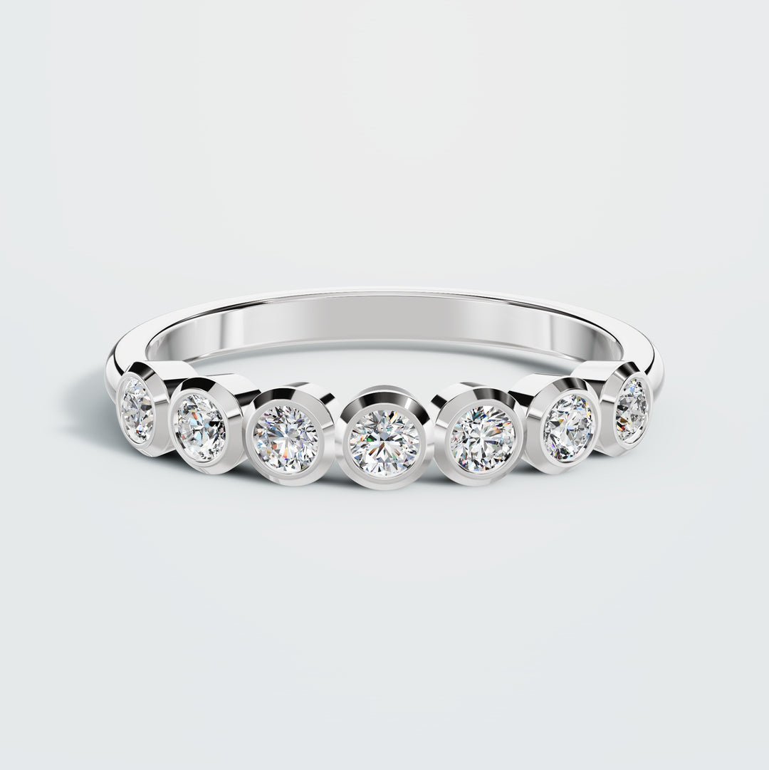 Brilliant 7 Half Eternity Ring