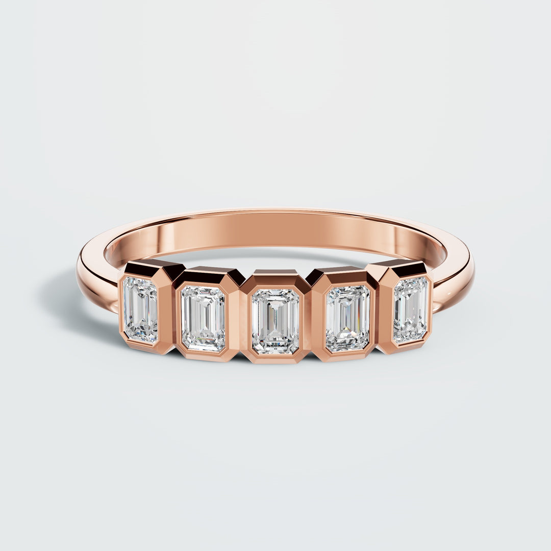 Small 5-Stone Emerald Cut