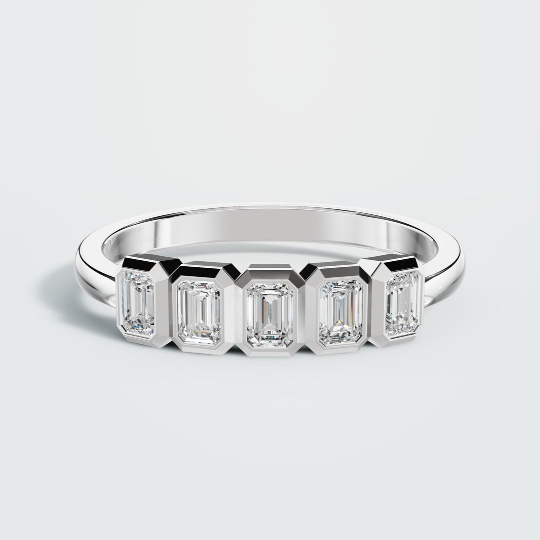 Small 5-Stone Emerald Cut