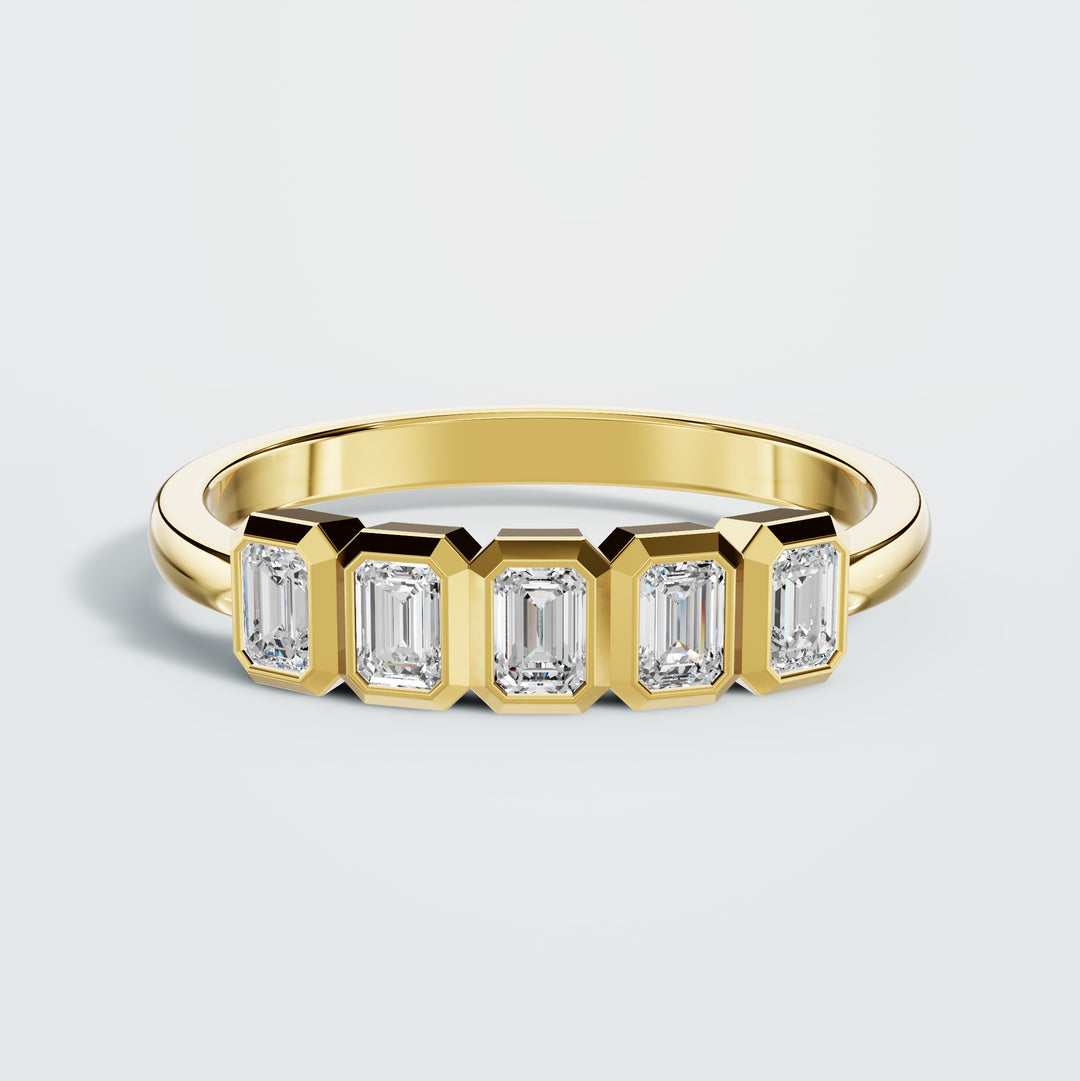 Small 5-Stone Emerald Cut