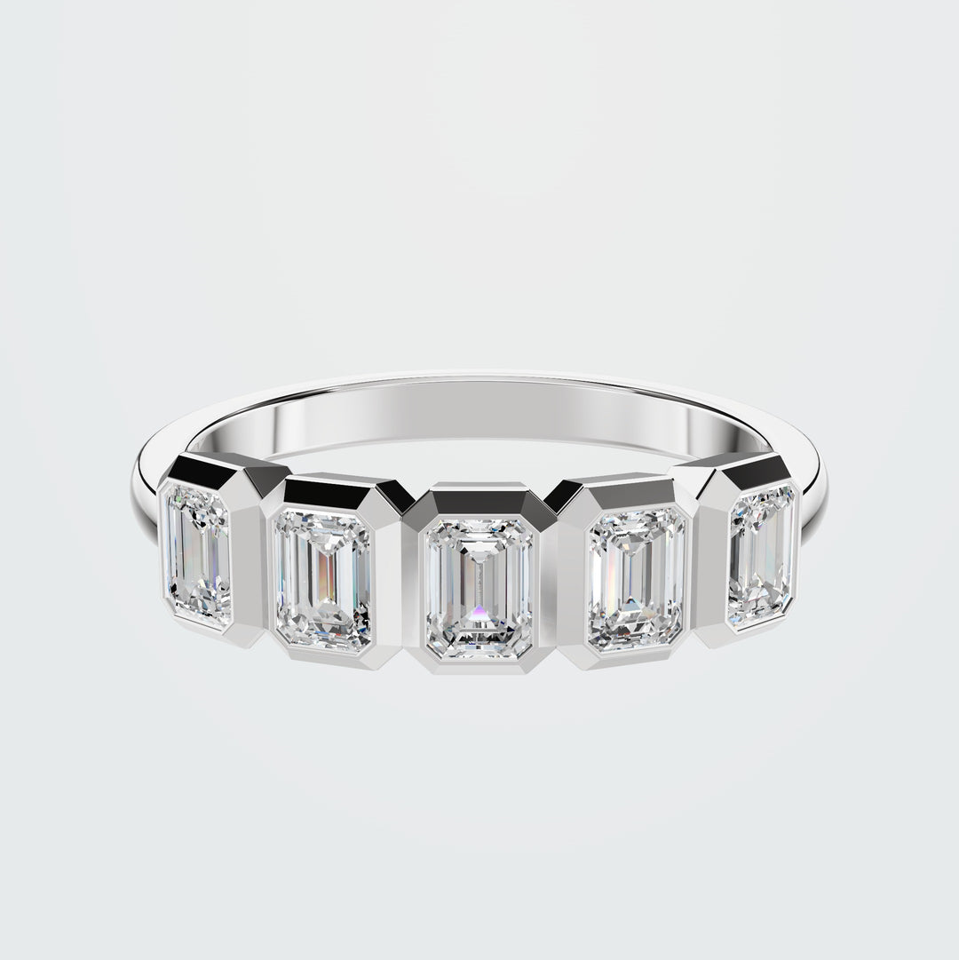 5-Stone Emerald Cut Ring