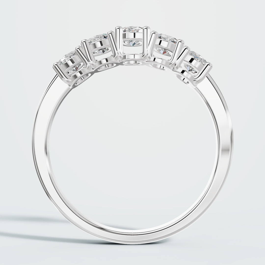 Five-Stone Oval Diamond Ring