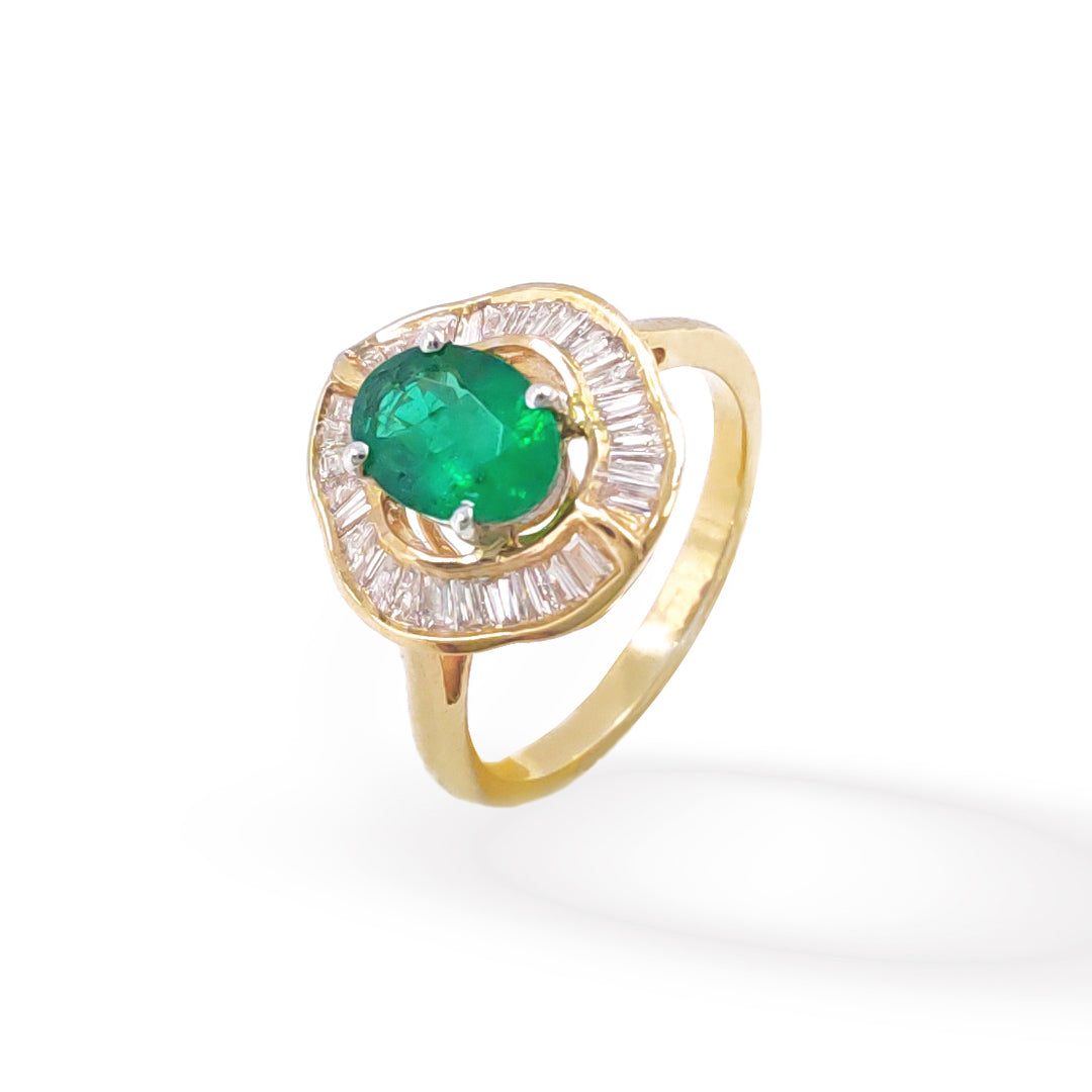 18k Classic Fancy Gemstone Ring