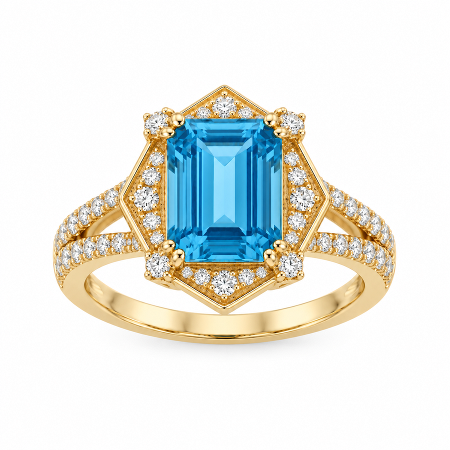 Sky Blue Topaz Ring