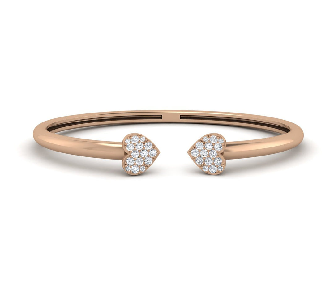 Diamond Dazzle 18K Yellow Gold Bangle