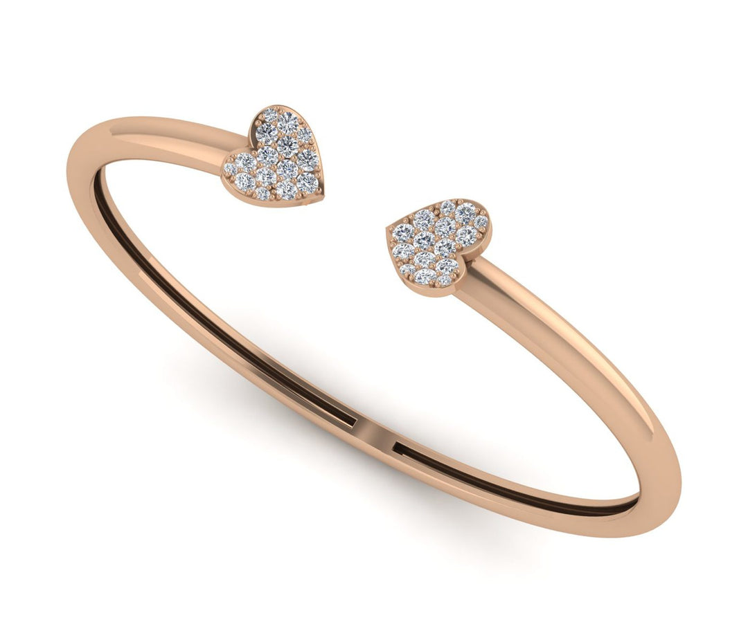 Diamond Dazzle 18K Yellow Gold Bangle