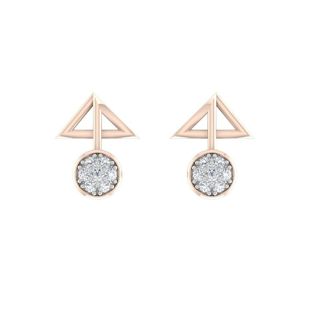 Enchanting Dainty Charm Diamond Earrings