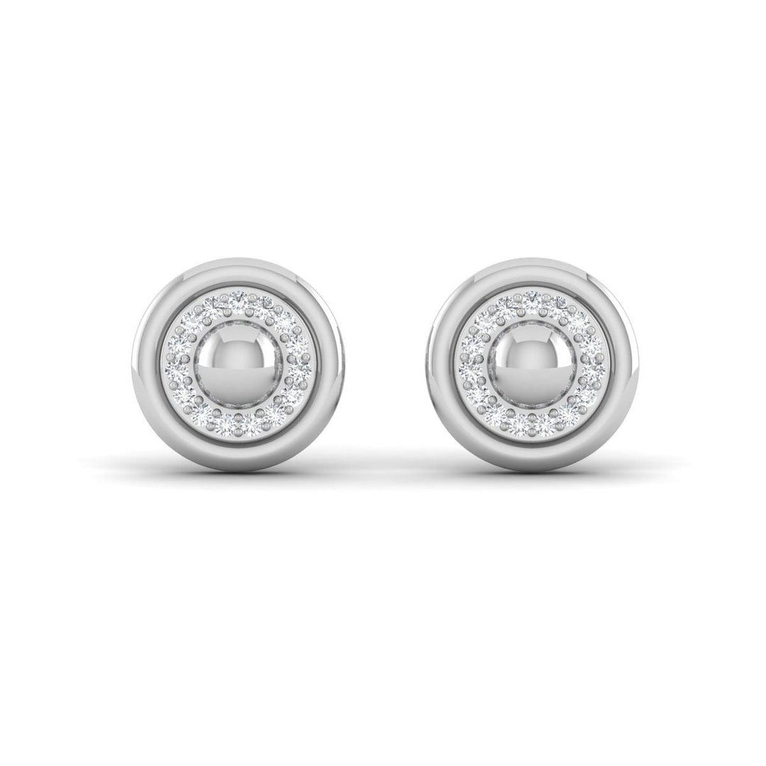 Delicate Bezel Diamond Earrings
