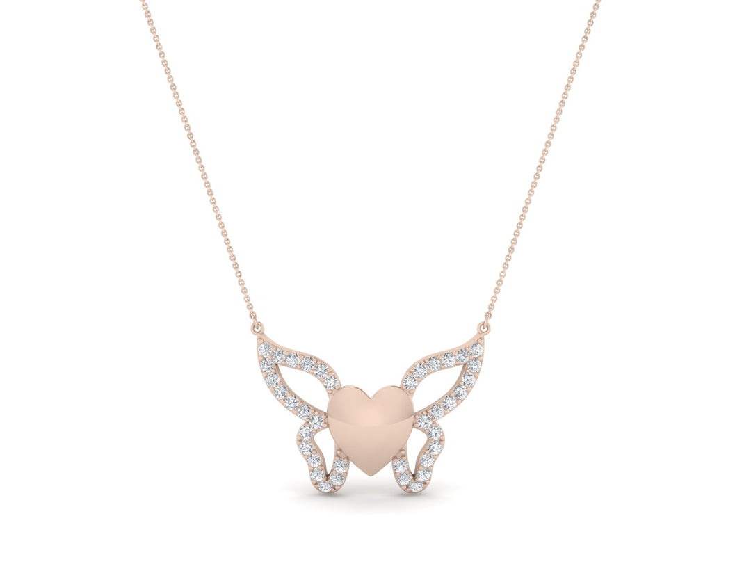 Butterfly Diamond Chain Necklace