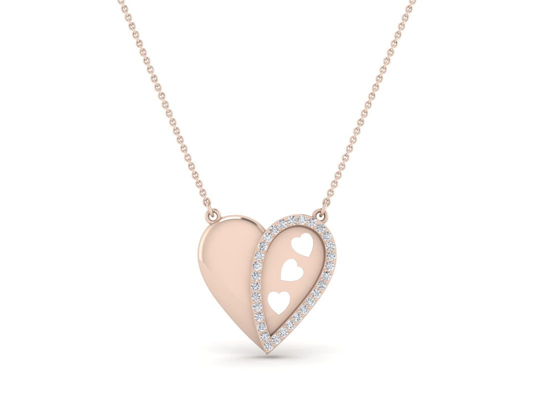 Glowing Heart Sparkle Pendant