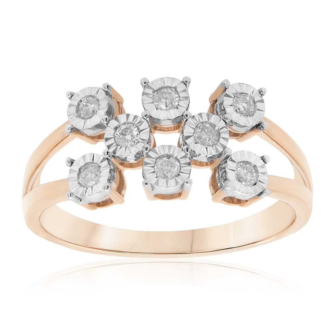 Gracious Diamond Set Miracle Plate Ring