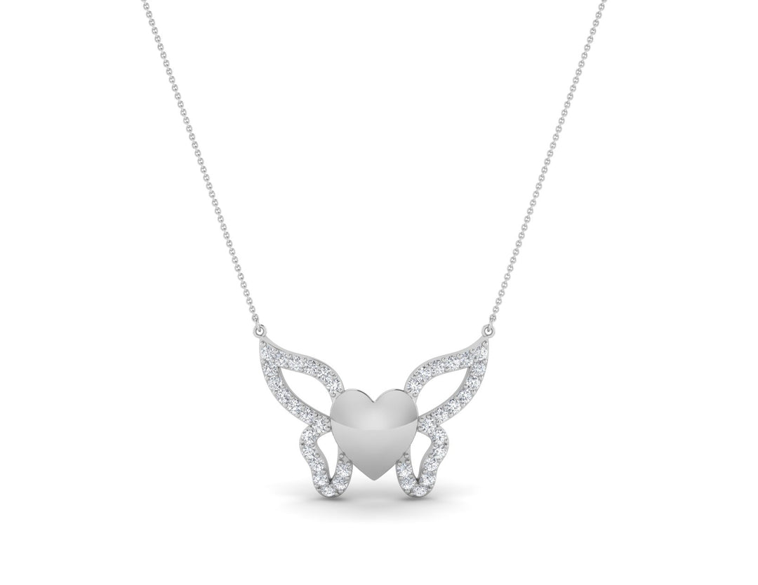 Butterfly Diamond Chain Necklace