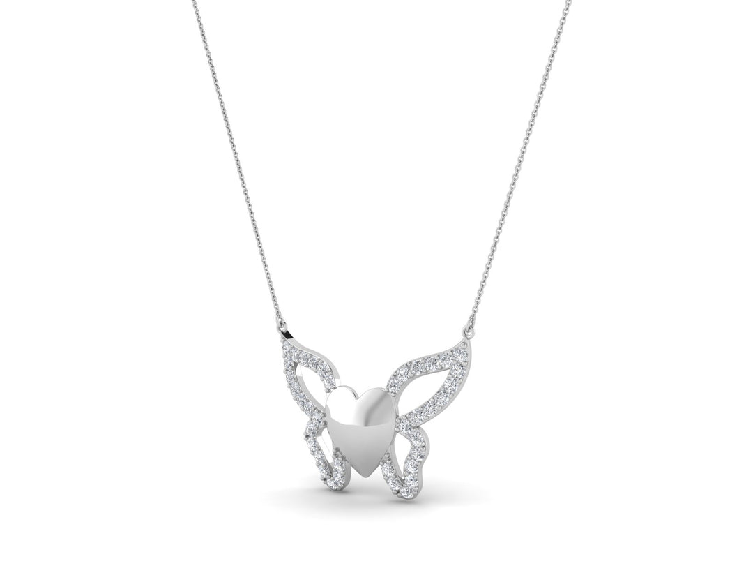 Butterfly Diamond Chain Necklace