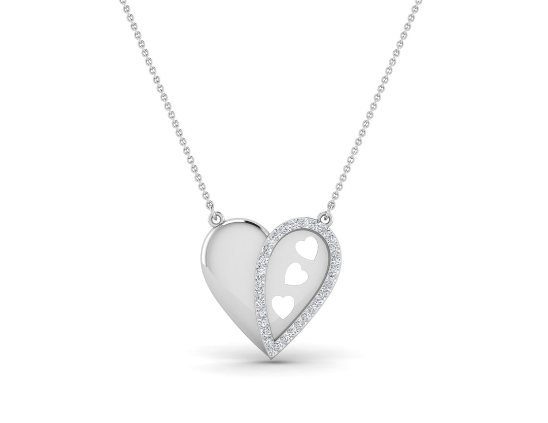 Glowing Heart Sparkle Pendant