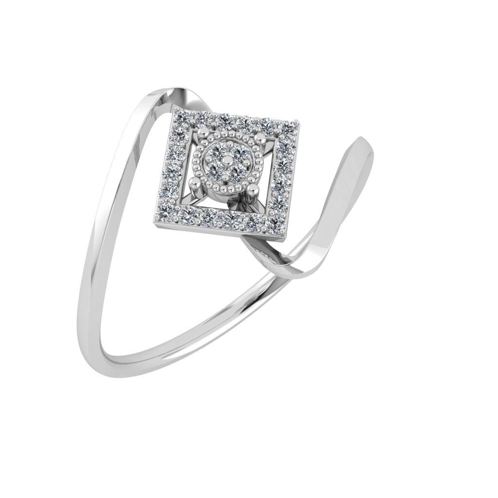 Desigual Square Set Diamond Ring