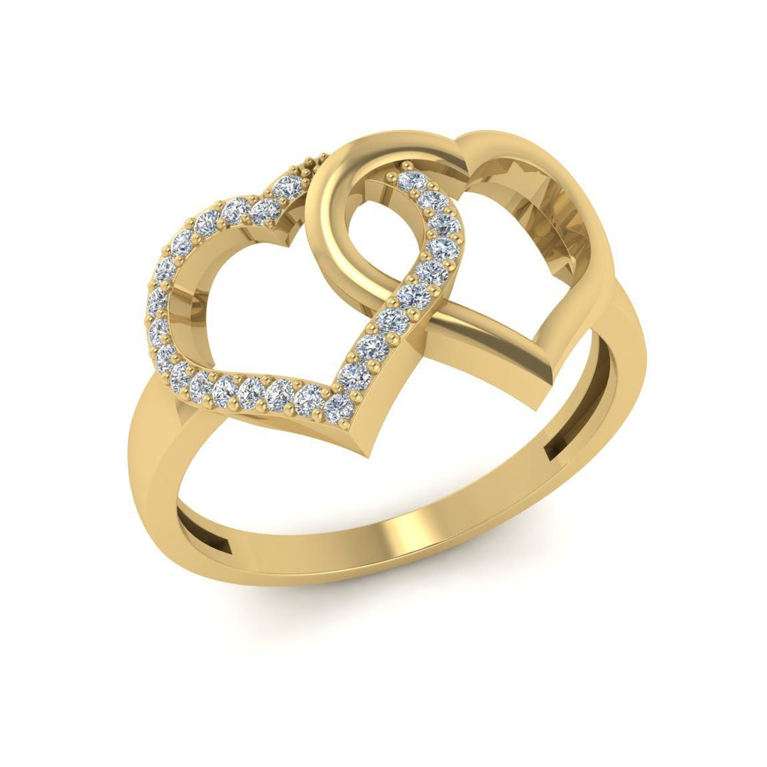 Heart Icon Diamond Ring